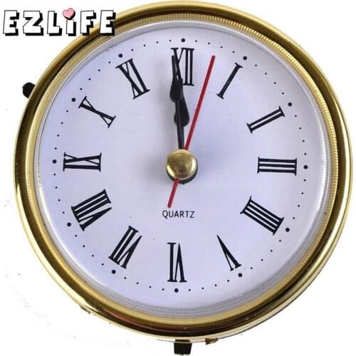 New Classic Clock Crafts Quartz Movement 2-1/2" (65mm) Round Clocks Head Insert Roman Number Decorations