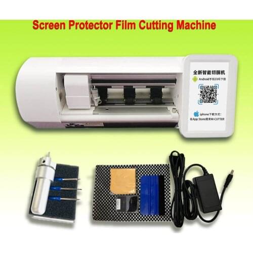 Film Cutter Plotter Machine Cellphone LCD Display Screen Tablet Camera Protector Front Back Glass TPU Smart Membrane Cutting