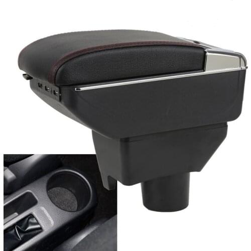 For Toyota Yaris L New Vios armrest box central Store content Storage box with cup holder ashtray USB interface 2014-2018