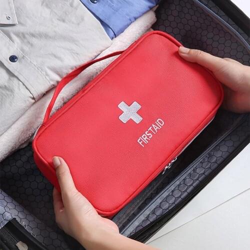 Portable Camping First Aid Kit Emergency pill Bag Storage Case Waterproof Car kits bag Outdoor Travel Survival kit Empty bag