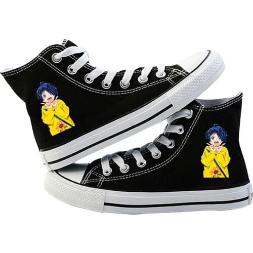 Unisex Anime WONDER EGG PRIORITY Ohto Ai Neiru Aonuma Casual Canvas Shoes plimsolls Flats Bottom Shoes Sneakers
