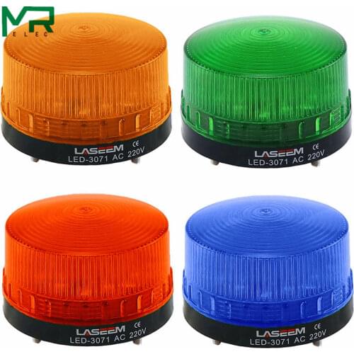 Chang Liang Warning light LED -3071 12V 24V 220V Indicator light LED Lamp small Flashing Light Security Alarm
