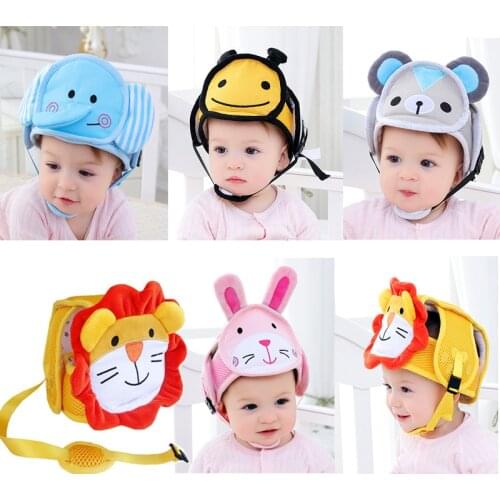 Baby Adjustable anti-fall head protection cap baby toddler anti-collision hat shatter-resistant hat child safety helmet head cap
