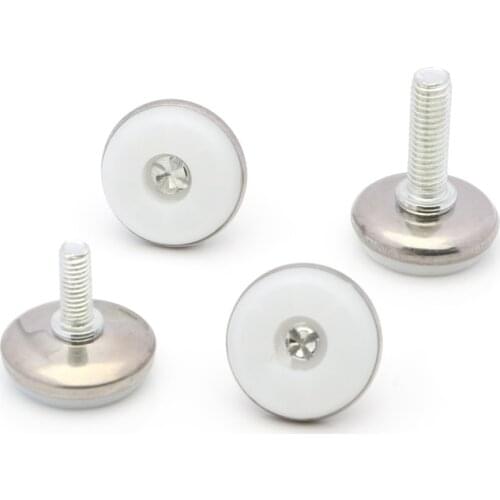 M6 M8 *15 20 25 mm screw on feet pad Leg steel bolt High base Adjustable Base Table Levelling Glide Feet Foot Screw On