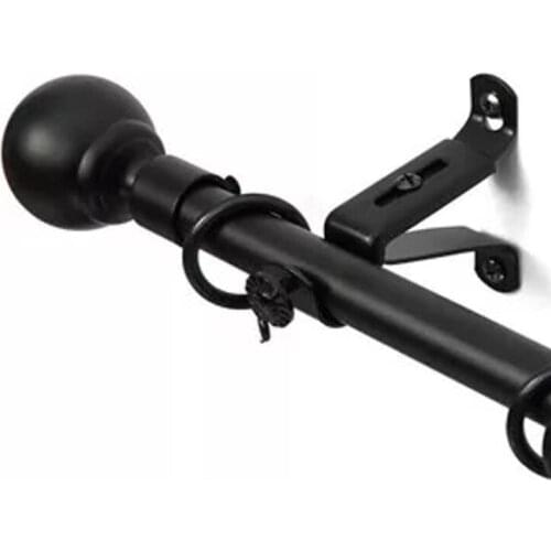 P31E Adjustable Curtain Drapery Rod Bracket Holders for Bedroom Curtain Rods Wall-Mounted Adjustable Curtain Rod Brackets