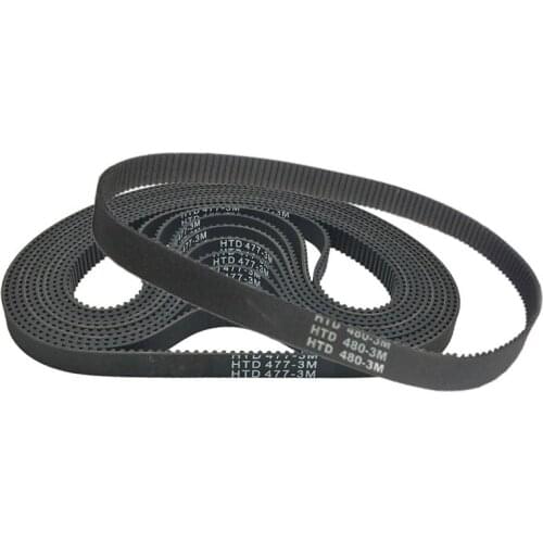Rubber Timing Belt Width 8-20mm HTD474-3M HTD477-3M HTD480-3M HTD483-3M Customize Width Available