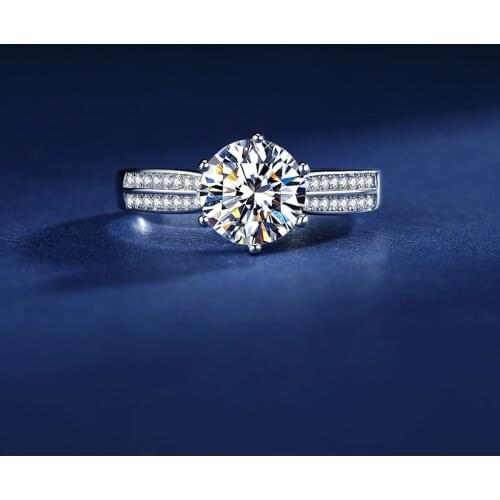 Luxury Silver Color Round AAA Cubic Zirconia Ring Charm Women Eternal Engagement Ring Cocktail Party Ring Fine Jewelry