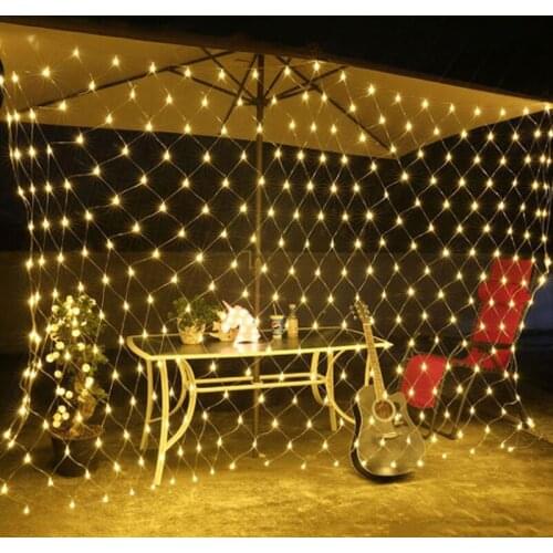 3Mx2M 6Mx3M Christmas Light Outdoor Indoor LED Fairy Net Lights Curtain Wedding Lamp for Decoration Party Garden Home Flashlight