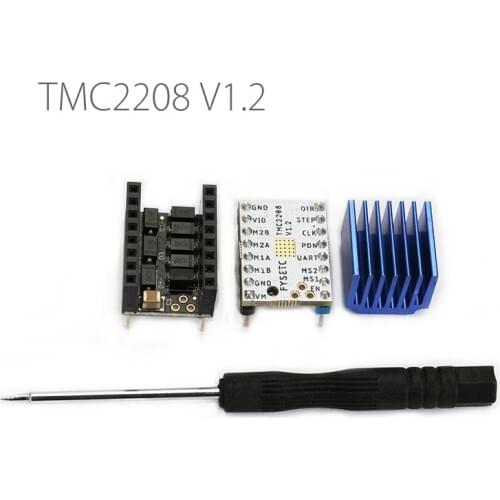 Super Silent TMC2208 V1.2 Stepper Motor Driver Module + Stepstick Smoother + Heatsink For 3D Printer Parts