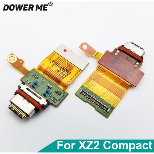 Dower Me USB Connector Type-c Charger Charging Port Flex Cable For Sony Xperia XZ2 Compact XZ2C H8314 H8324 SO-05