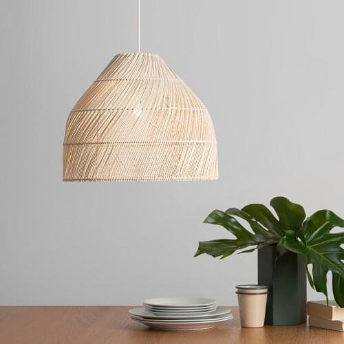 Chinese Style Handmake Rattan Pendant Light Vintage Hanging Lamps Loft Living Room Dining Room Home Decor Bar Restaurant Lights
