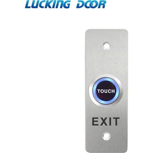 Zinc alloy exit touch Button Push Switch Door Sensor Opener Release for Magnetic Lock Access Control Electric Lock