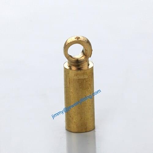 4000pcs jewelry finding Metal End caps for laether cord chain end 2.5*8mm