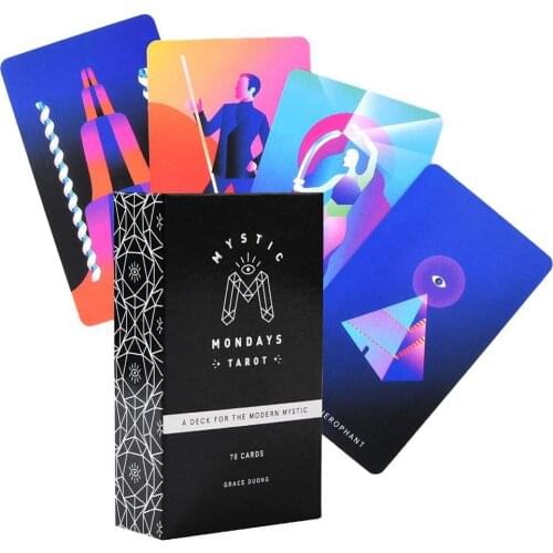 78pcs Mystic Mondays Oracle Tarot Cards Deck Board Game Card Set With Guidebook Party Table Games For Family Play Entertainment