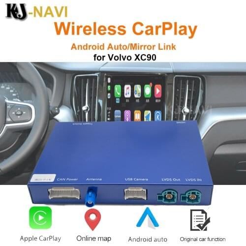 Wireless Apple Carplay volvo Android Auto interface Decoder For volvo (2015-2019)XC60 S60 V40 V60 V90 volvo Carplay