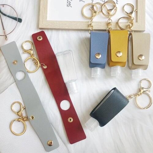 Hand Washing Gel Storage Bottle with Keychain Mini Empty Portable Hand Sanitizer Bottle Keychain Holder Reusable Bottle