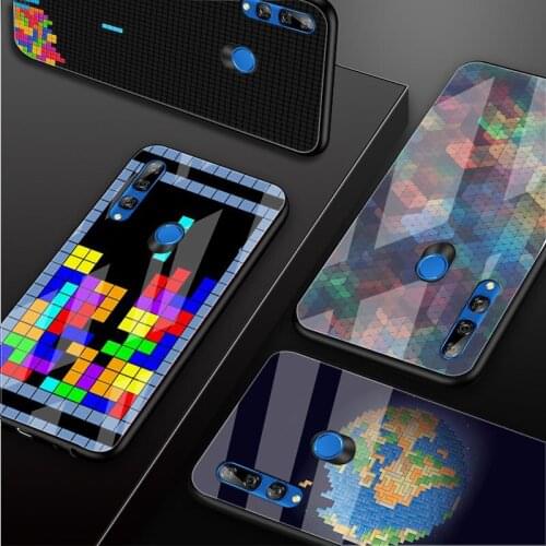 Tetris Tempered Glass Phone Case For Huawei honor 8X 9 10i 20i 20Lite 20Pro 30 Pro Cover Shell