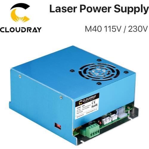 Cloudray 40W CO2 Laser Power Supply 110V/220V for Laser Tube Engraving Cutting Machine MYJG 40WT Model B MYJG