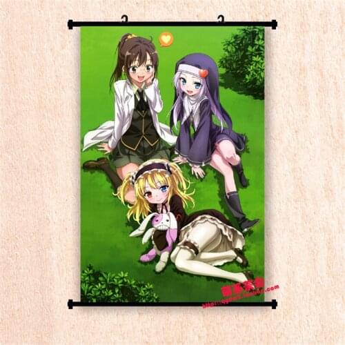Coscase Anime Boku wa Tomodachi ga Sukunai Kashiwazaki Mikazuki Yozora Kusunoki Yukimura Home Decor Wall Scroll Poster Picture