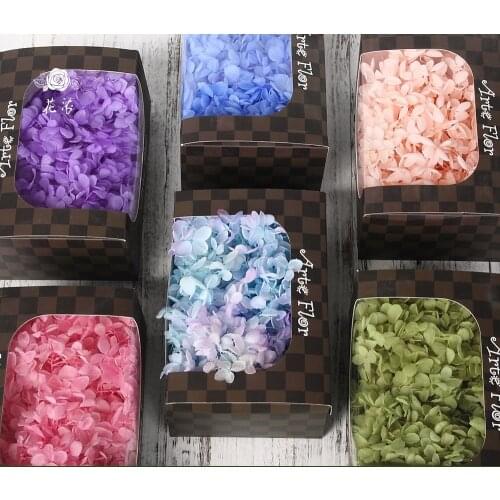 20g Eternal Life Hydrangea Flowers Preserved Flower Artificial Wedding Party Home Hotel Decoration DIY Bouquet Project Accessory