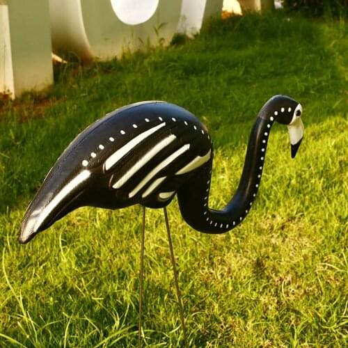 Park Decoration Flamingos Figurines Ornament Lifelike For Lawn Wedding Party