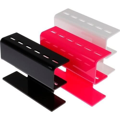 Acrylic 6 Holes Extension Tools Holder Stand Organizer Nail Beauty Tools Shelf Eyelash Tweezers Storage Rack Eyelash Lash