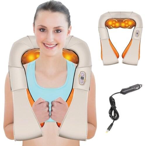 DIOZO Electrical Back Shoulder Body Neck Massager Infrared Heated Kneading Multi-function Home Massage