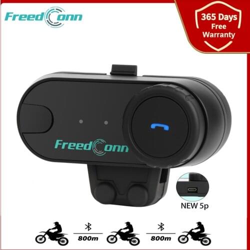 Origina Freedconn TCOM-VB Motorcycle Helmet Intercom Bluetooth Headset Intercomunicador Moto 3 Riders 800M FM Radio Stereo Music