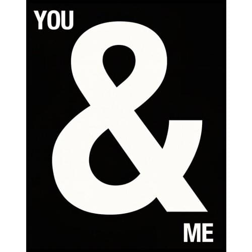 Hot Sales in 2020, Modern Minimalist Posters, Wall Decoration Paintings, Text Art,YOU & ME