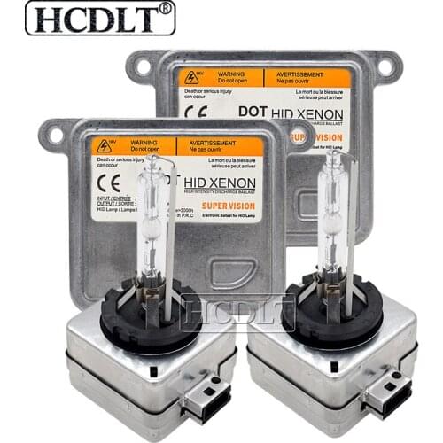 HCDLT 55W D1S D3S Xenon HID Bulb Kit 4300K 5000K 6000K 8000K Car Headlight Bulb D3S D1R D3R D1S 55W HID Ballast Control Unit Kit