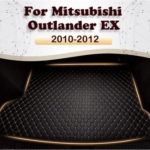 Car trunk mat for Mitsubishi Outlander 2010 2011 2012 Cargo Liner Carpet Interior Parts Accessories Cover