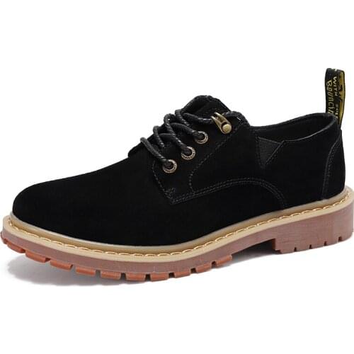 Mens Spring Autumn Casual Shoes Thick Soled Leather Large Size Up Low Top Casual Shoes Fashion Soft Comfortable Tooling Shoes