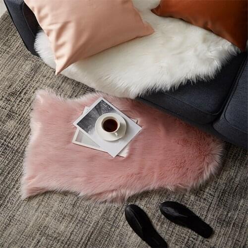 New Shaggy Carpet For Living Room Home Plush Floor Fluffy Mats Kids Room Faux Fur Rug Living Room Silky Rugs