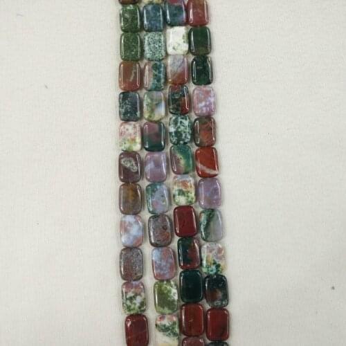 Wholesale 42pcs/lot Fashion good quality natural india onyx Rectangle shape 13x18mm Beads charms for jewelry Making free