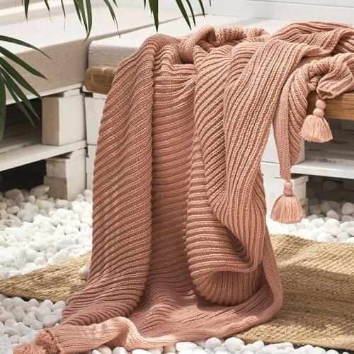 Throw blanket Knitted tassel line blanket sofa cover blankets for beds decoracion de fiestas de viajes blankets for beds