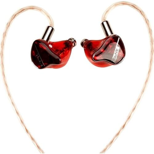 Raptgo GR-DR3H 2BA+1DD Triple Hybrid Driver Handmade HiFi In-ear Earphone with 3 Way Crossover, Detachable 2Pin 0.78mm OFC Cable