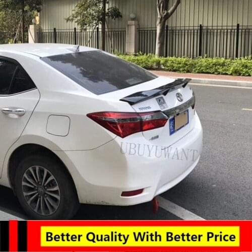 Fit For Toyota Corolla 2014 2015 2016 2017 ABS / Carbon Fiber Exterior Rear Spoiler Tail Trunk Boot Wing Decoration Car Styling