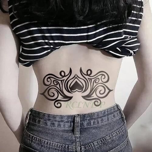Waterproof Temporary Tattoo Sticker Tribal totem lotus henna tatto stickers flash tatoo fake tattoos tatouage for girl women men
