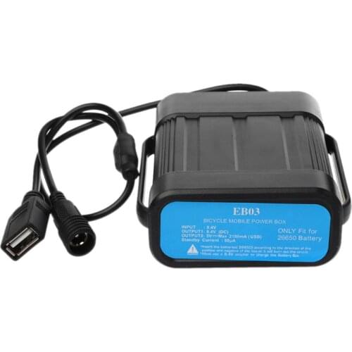 Waterproof 2x 26650/8.4V 3x 18650/26650/12V Battery Storage Box Mobile Power Bank Storage Box USB Charger for Smartphone Light