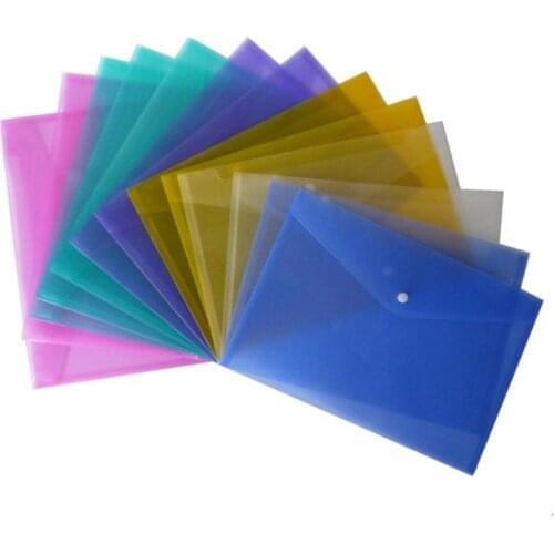 1PC 6Colors Clear PP Papers Document Creative School Cute Office Award Kids A4 File Bag Folder