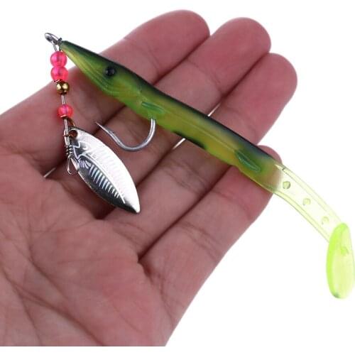 1pcs 11.5cm 6.2g Spinner Spoon Fishing Lures Artificial Bait Metal Fishing Tackle Sequins Bait for Trout Bass
