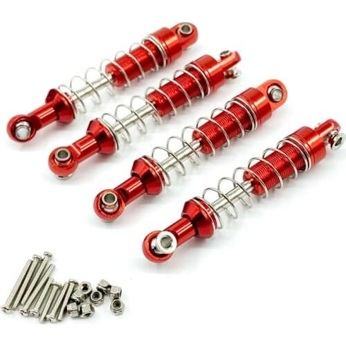 4Pcs Metal Shock Absorber Spring Damper for WPL C14 C24 C34 MN D90 D91 D96 MN99S Rc Car Upgrades Accessories