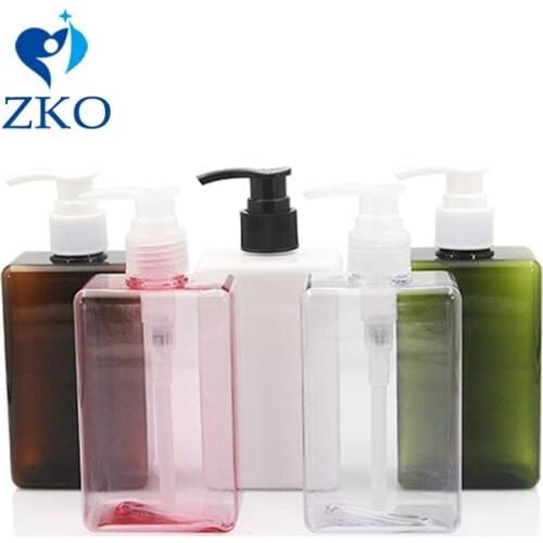 5pcs/lot Free Shipping 300ml PETG Shampoo Shower Gel Body Wash Dispenser Refillable Empty Cosmetic Container Lotion Pump Bottle