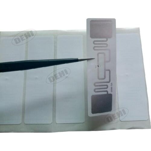 100pcs ISO 18000-6C 915MHz UHF RFID Tag AZ 9662 H3 Chip Passive RFID UHF Sticker Label Size: 73*23mm Read Range 6m-8m