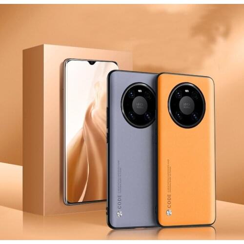 For Huawei Mate 40 Pro Case Luxury Soft Vegan leather Grain Slim protective Back Cover Case For huawei mate 30 pro mate40 40pro