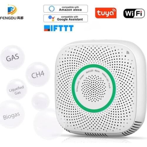 Tuya WiFi GAS LPG Leak Sensor alarm Fire Security detector APP Control Safety smart home Leakage sensor