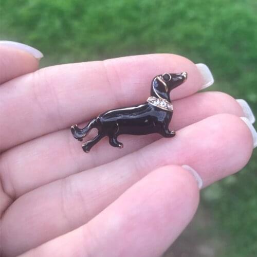 Cute Sausage Dog Dachshund Brooch Dog Enamel Brooches For Women Brooch Pin For Women Brooches Men Kids Jewelry