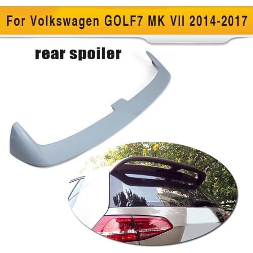 FRP Unpainted Grey Primer Car Wing Spoiler Auto Trunk boot lip For VW Golf VII MK7 2014UP