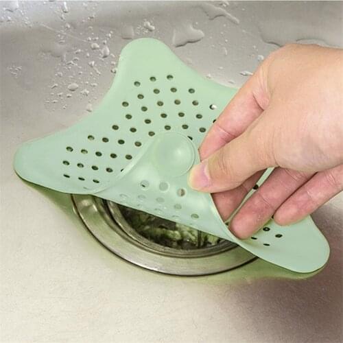 Rubber Sink Drain Filter Bathtub Hair Catcher Stopper Trapper Bathroom Kitchen Toliet Drain Hole Filter Strainer Kitchen Gadgets