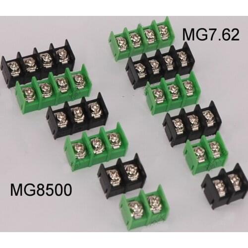 10PCS MG8.5 terminal connector pin pitch 8.5 mm pitch screw connector PCB can be spliced black